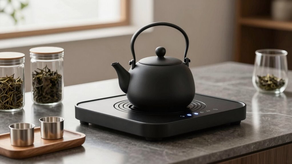 modern teapot for tea station