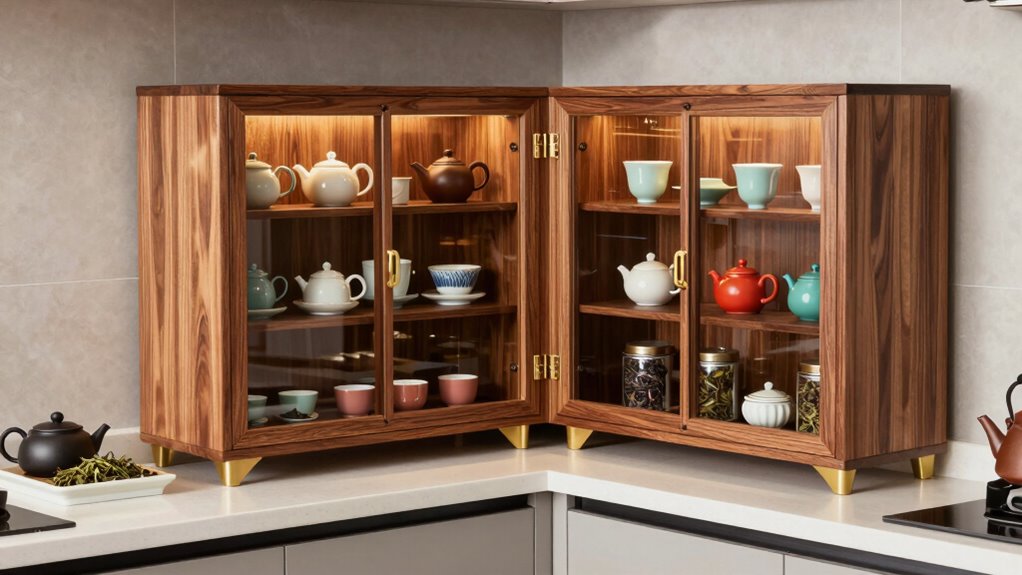 organized accessible tea storage