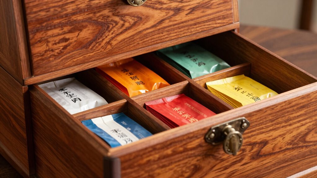 organized fresh tea preservation