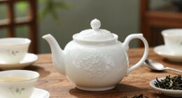 porcelain teapot afternoon tea