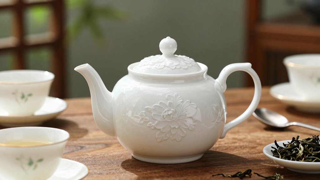 porcelain teapot afternoon tea