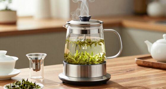 smart glass tea brewing