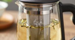 tea brewing with infuser