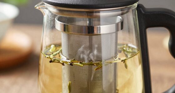 tea brewing with infuser