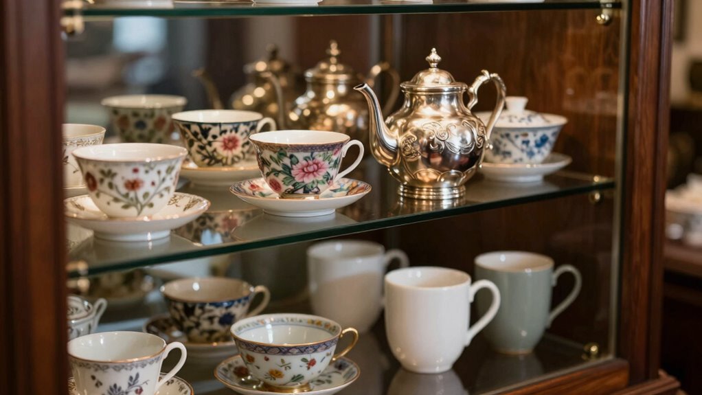 tea cabinet display variations