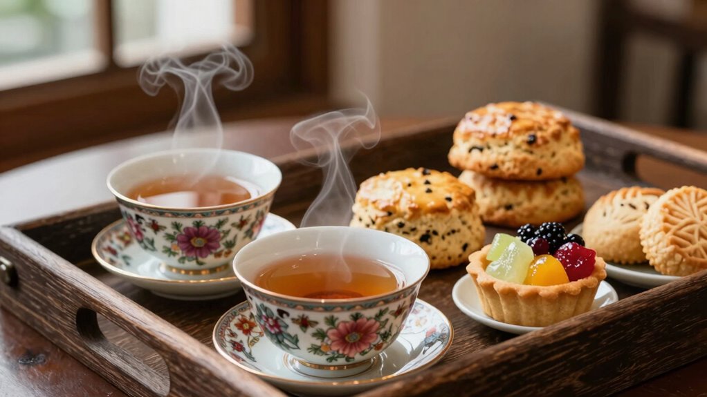 tea complements food flavors