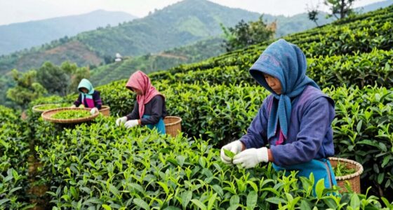 tea cultivation and harvesting