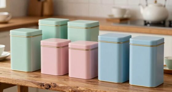 tea storage tin set