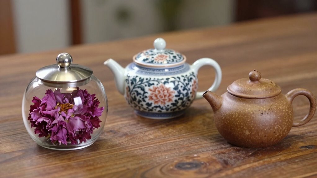teapot types for blooming tea