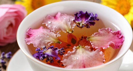 the beauty of floral tea