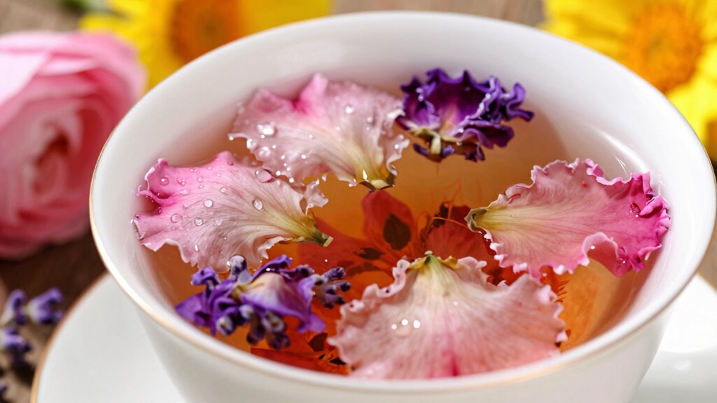 the beauty of floral tea