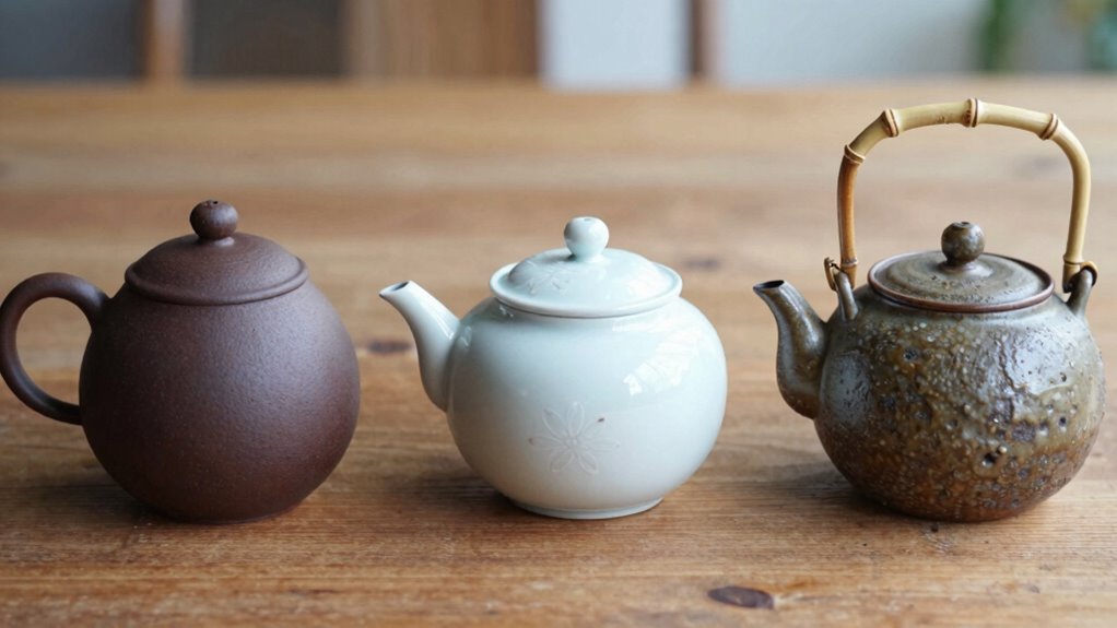 varied kyusu teapot styles