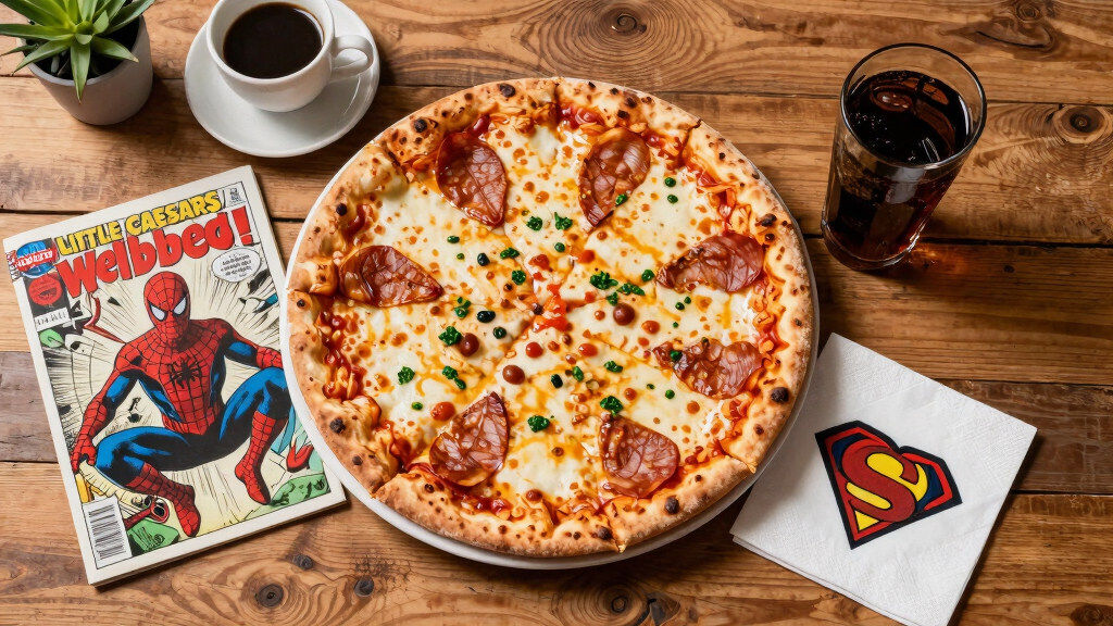 Little Caesars’ New ‘Webbed Pizza’ Comes With Something Special for Spider-Man Fans
