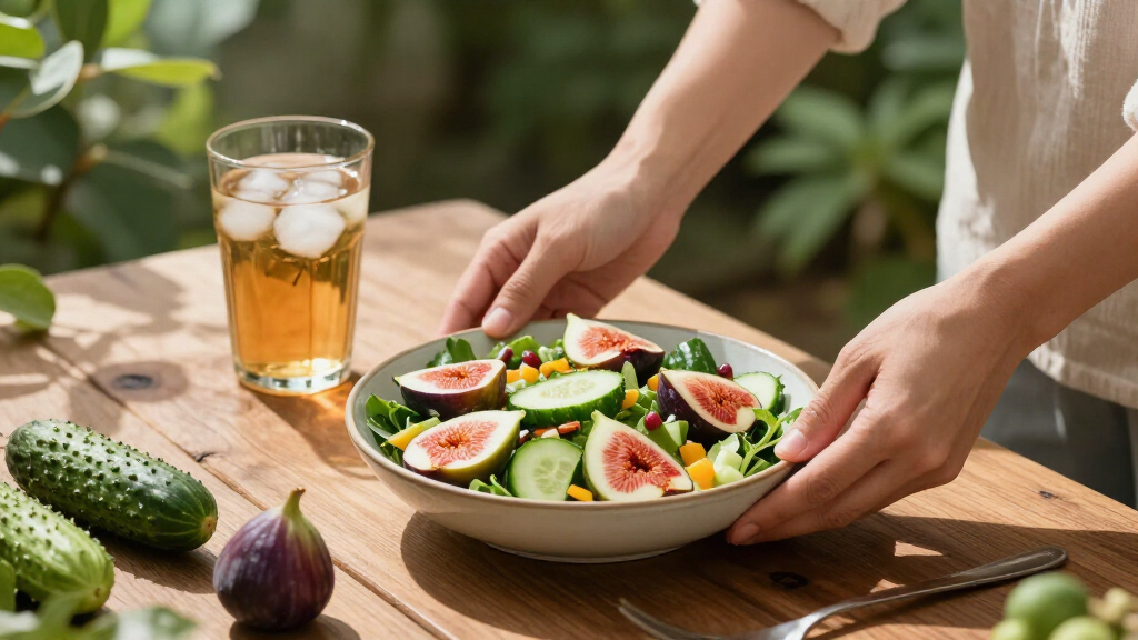 Insalata Di Cetrioli Misti E Fichi
