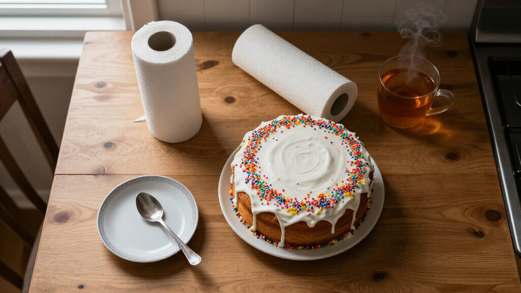 My Grandma's 50-Year-Old Paper Towel Trick For Decorating Cakes Is Ingenious