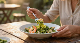 Pasta Fredda Al Pesto E Gamberi