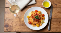 Spaghetti Con Colatura Di Alici, ’Nduja, Limone E Pomodorini Gialli
