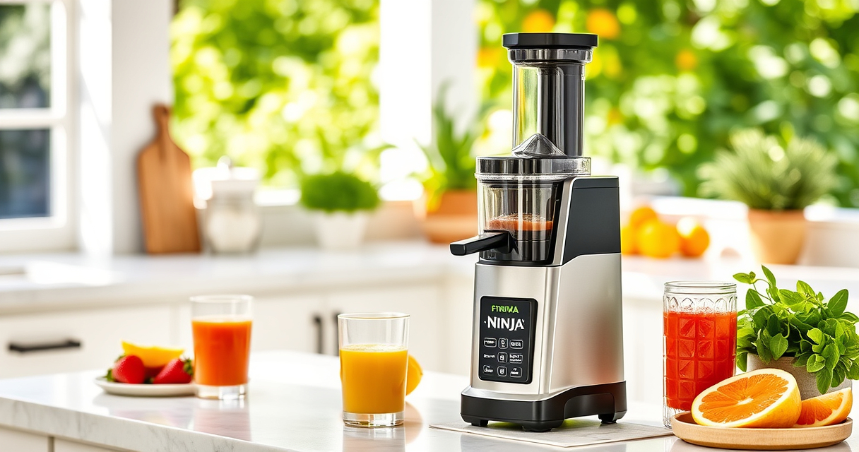 Make Summer Pool Parties Effortless with the Ninja NeverClog Cold Press Juicer