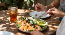 Panzanella With Shrimp, Melon, Avocado, And Feta Gains Popularity