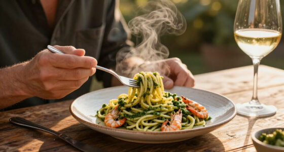 Pici Con Pesto Di Gamberi