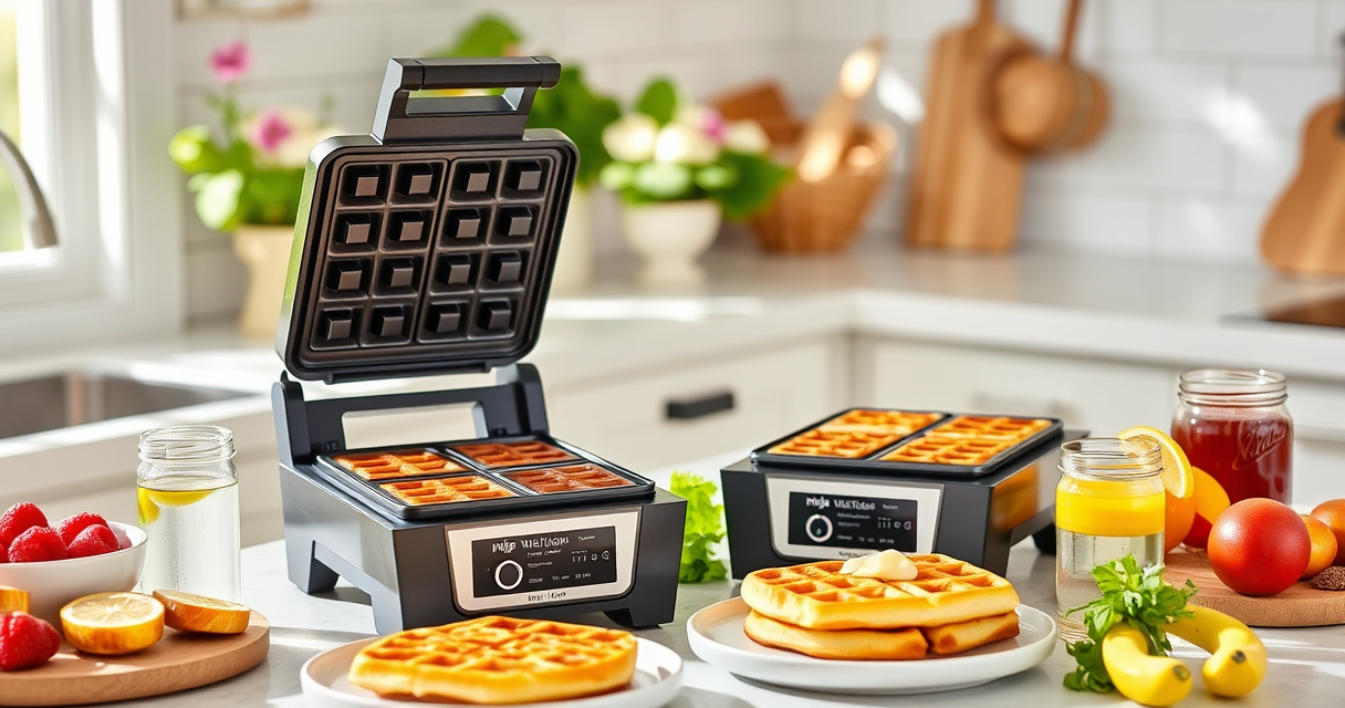 Summer Waffle Creations with Ninja Belgian Waffle Maker Pro